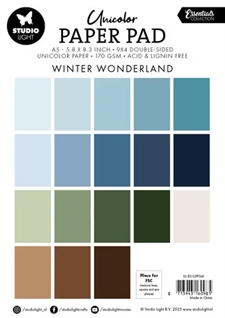 Studio Light Paper Pad (A5) - Unicolor / Winter Wonderland